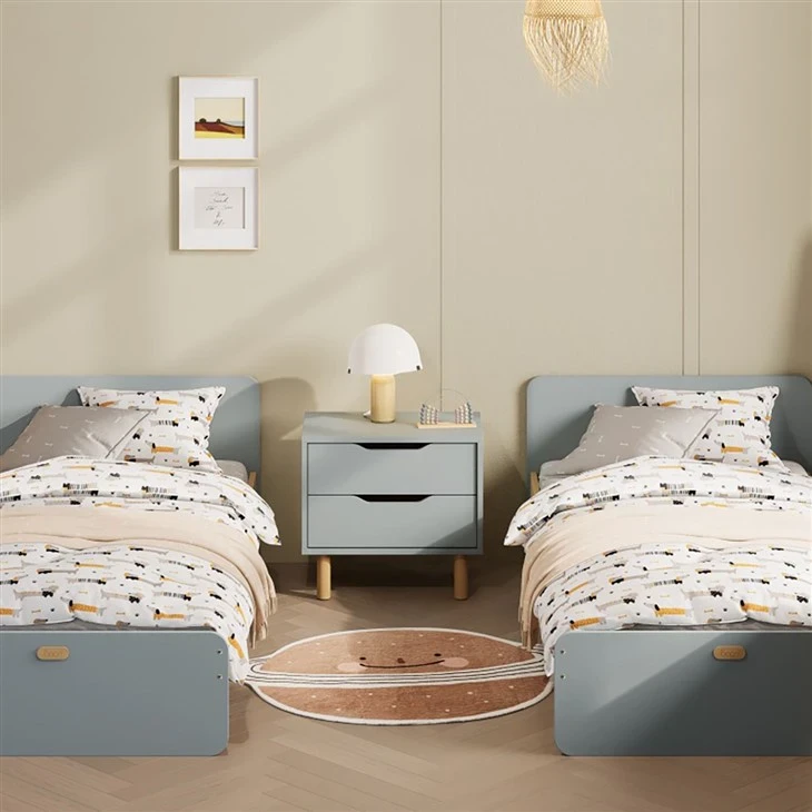 Cama de solteiro com conjunto de colchão