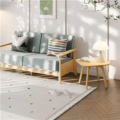 Sofá Loveseat de madeira maciça